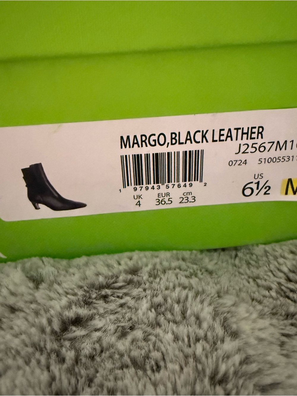 Sam Edelman Margo Black Leather Ankle Boots
